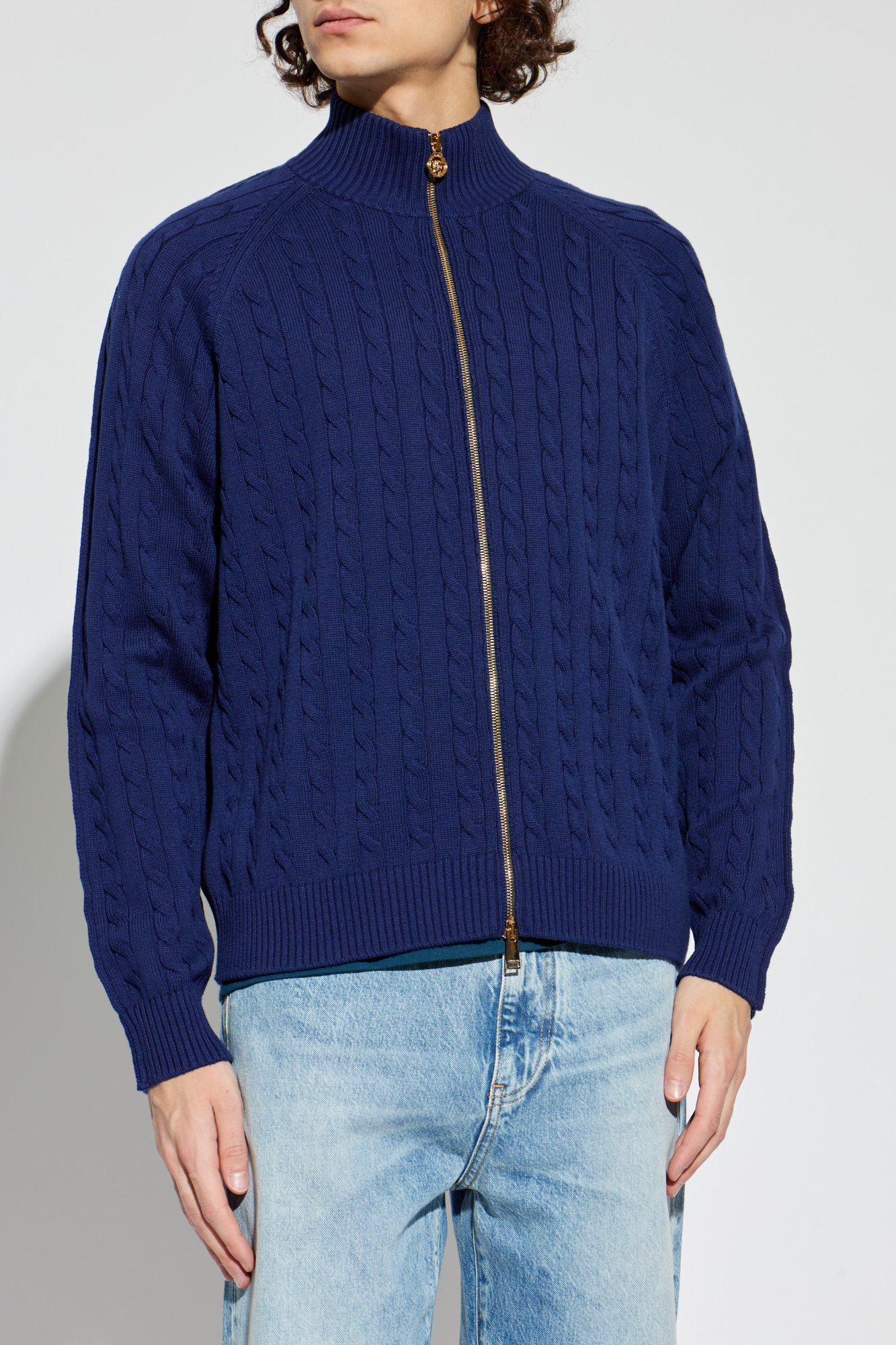 Versace Cardigan with a stand-up collar | Men's | Vitkac